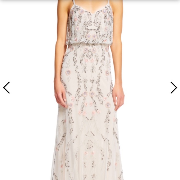floral beaded dress
